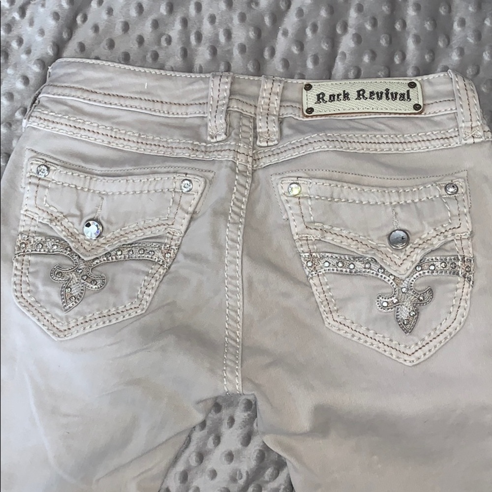 Tan Rock Revival Skinny
